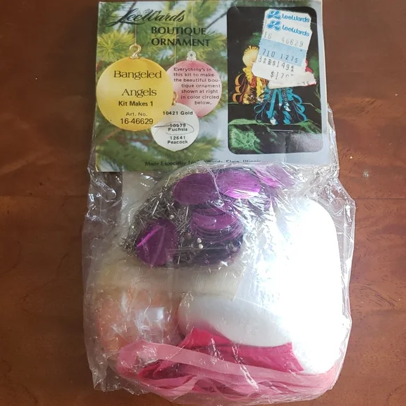 LeeWards Boutique Vintage Craft Ortament Bangled Angels 1970's - Picture 3 of 6